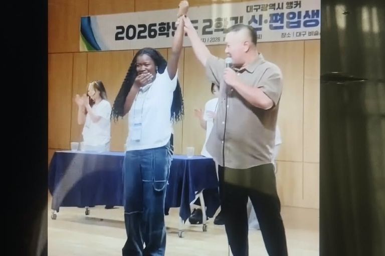 VIDEO: Nigerian wins Coca-Cola drinking competition at South Korean varsity