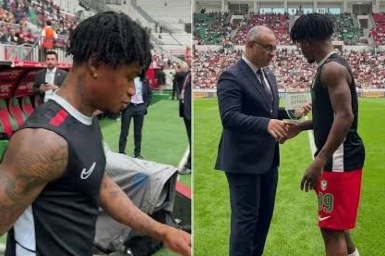VIDEO: Gift Orban receives goal of the month award in Turkey